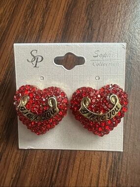 Heart Stud Earrings